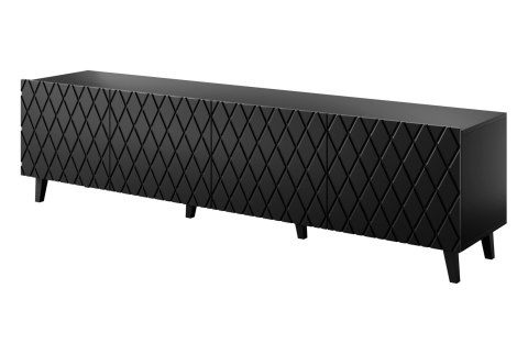 Szafka RTV ASTI 200x42x52 czarny mat Cama MEBLE Szafka RTV ASTI 200x42x52 czarny mat Cama MEBLE