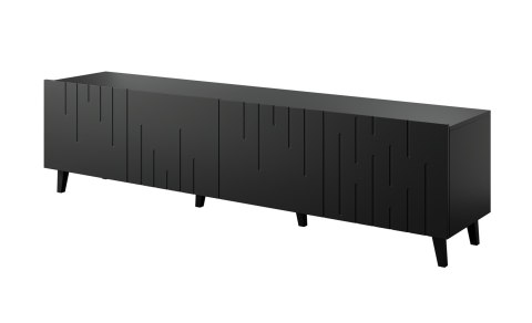 Szafka RTV BARI 200x42x52 czarny mat Cama MEBLE Szafka RTV BARI 200x42x52 czarny mat Cama MEBLE