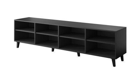 Szafka RTV BARI 200x42x52 czarny mat Cama MEBLE Szafka RTV BARI 200x42x52 czarny mat Cama MEBLE