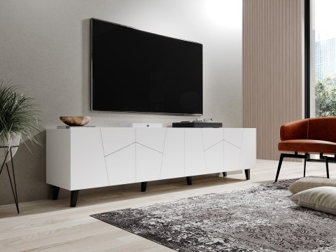 Szafka RTV ETNA 200x42x52 biały mat Cama MEBLE Szafka RTV ETNA 200x42x52 biały mat Cama MEBLE