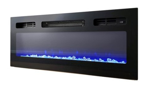 Szafka RTV EVA z kominkiem elektrycznym 180x40x52 biały/biały połysk Cama MEBLE Szafka RTV EVA z kominkiem elektrycznym 180x40x52 biały/biały połysk Cama MEBLE