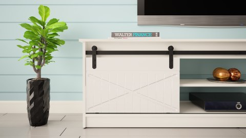 Szafka RTV GRANERO 200x56,7x35 biały/biały połysk Cama MEBLE Szafka RTV GRANERO 200x56,7x35 biały/biały połysk Cama MEBLE