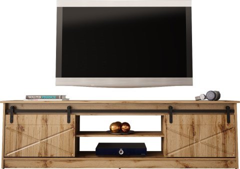 Szafka RTV GRANERO 200x56,7x35 dąb wotan Cama MEBLE Szafka RTV GRANERO 200x56,7x35 dąb wotan Cama MEBLE