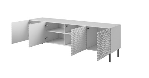 Szafka RTV HOLE 190x40,5xH59,5 biały mat Cama MEBLE Szafka RTV HOLE 190x40,5xH59,5 biały mat Cama MEBLE