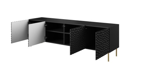 Szafka RTV HOLE 190x40,5xH59,5 czarny mat Cama MEBLE Szafka RTV HOLE 190x40,5xH59,5 czarny mat Cama MEBLE