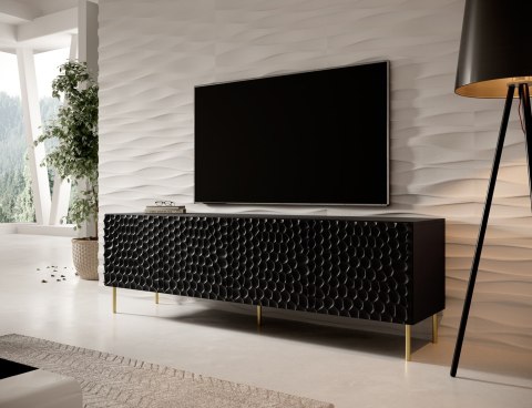 Szafka RTV HOLE 190x40,5xH59,5 czarny mat Cama MEBLE Szafka RTV HOLE 190x40,5xH59,5 czarny mat Cama MEBLE