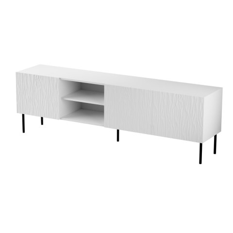 Szafka RTV JUNGLE 190x40,5x59,5 biały mat + czarne nóżki Cama MEBLE Szafka RTV JUNGLE 190x40,5x59,5 biały mat + czarne nóżki Cama MEBLE
