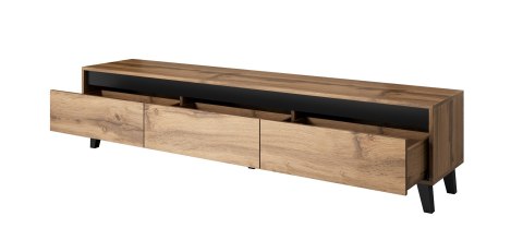 Szafka RTV NORD 185cm dąb wotan/antracyt Cama MEBLE Szafka RTV NORD 185cm dąb wotan/antracyt Cama MEBLE