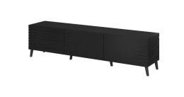 Szafka RTV NOVA 186x40x48 czarny mat Cama MEBLE