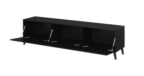 Szafka RTV NOVA 186x40x48 czarny mat Cama MEBLE Szafka RTV NOVA 186x40x48 czarny mat Cama MEBLE