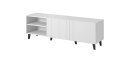 Szafka RTV PAFOS 150x40x52 biały mat Cama MEBLE