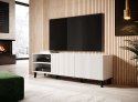 Szafka RTV PAFOS 150x40x52 biały mat Cama MEBLE