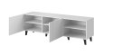 Szafka RTV PAFOS 150x40x52 biały mat Cama MEBLE