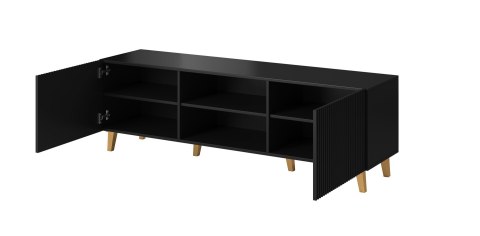 Szafka RTV PAFOS 150x40x52 czarny mat Cama MEBLE Szafka RTV PAFOS 150x40x52 czarny mat Cama MEBLE