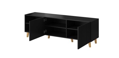 Szafka RTV PAFOS 150x40x52 czarny mat Cama MEBLE Szafka RTV PAFOS 150x40x52 czarny mat Cama MEBLE