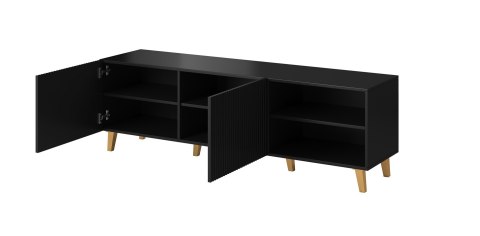 Szafka RTV PAFOS 150x40x52 czarny mat Cama MEBLE Szafka RTV PAFOS 150x40x52 czarny mat Cama MEBLE