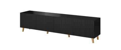 Szafka RTV PAFOS 200x40x52 czarny mat Cama MEBLE Szafka RTV PAFOS 200x40x52 czarny mat Cama MEBLE