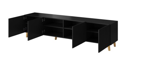 Szafka RTV PAFOS 200x40x52 czarny mat Cama MEBLE Szafka RTV PAFOS 200x40x52 czarny mat Cama MEBLE
