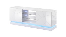 Szafka RTV QIU 160 MDF biały połysk/ biały połysk Cama MEBLE