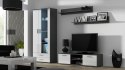 Szafka RTV SOHO 140 szary/ biały połysk Cama MEBLE