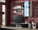 Szafka RTV SOHO 180 biały/ czarny połysk Cama MEBLE