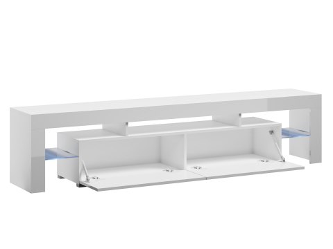 Szafka RTV TORO 200 szary/ biały połysk Cama MEBLE Szafka RTV TORO 200 szary/ biały połysk Cama MEBLE