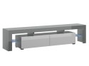 Szafka RTV TORO 200 szary/ biały połysk Cama MEBLE