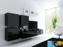 Szafka RTV VIGO '180' 30/180/40 czarny/czarny poł. Cama MEBLE