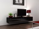 Szafka RTV VIGO '180' 30/180/40 czarny/czarny poł. Cama MEBLE