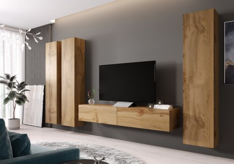 Szafka RTV VIGO '180' 30/180/40 dąb wotan Cama MEBLE Szafka RTV VIGO '180' 30/180/40 dąb wotan Cama MEBLE