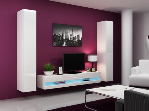 Szafka RTV VIGO NEW '180' 30/180/40 biały/biały poł Cama MEBLE Szafka RTV VIGO NEW '180' 30/180/40 biały/biały poł Cama MEBLE