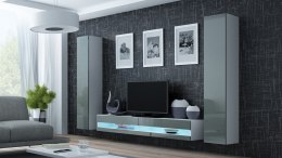 Szafka RTV VIGO NEW '180' 30/180/40 biały/szary poł Cama MEBLE