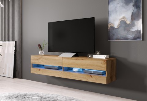 Szafka RTV VIGO NEW '180' 30/180/40 dąb wotan Cama MEBLE Szafka RTV VIGO NEW '180' 30/180/40 dąb wotan Cama MEBLE