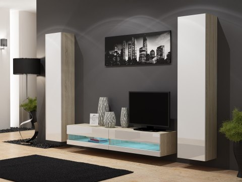 Szafka RTV VIGO NEW '180' 30/180/40 sonoma/biały pł Cama MEBLE Szafka RTV VIGO NEW '180' 30/180/40 sonoma/biały pł Cama MEBLE