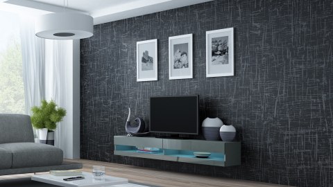Szafka RTV VIGO NEW '180' 30/180/40 szary/szary poł Cama MEBLE Szafka RTV VIGO NEW '180' 30/180/40 szary/szary poł Cama MEBLE