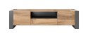 Szafka RTV WOOD 180/44/48 dąb wotan + antracyt Cama MEBLE
