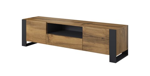 Szafka RTV WOOD 180/44/48 dąb wotan + antracyt Cama MEBLE Szafka RTV WOOD 180/44/48 dąb wotan + antracyt Cama MEBLE