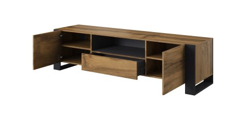 Szafka RTV WOOD 180/44/48 dąb wotan + antracyt Cama MEBLE Szafka RTV WOOD 180/44/48 dąb wotan + antracyt Cama MEBLE