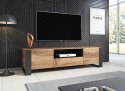 Szafka RTV WOOD 180/44/48 dąb wotan + antracyt Cama MEBLE