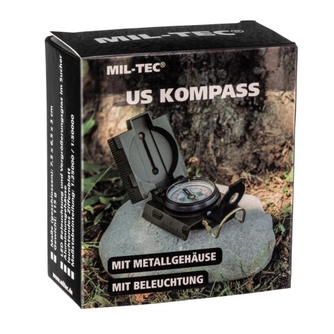 Kompas, Busola Mil-Tec US Metal z podświetleniem MIL-TEC Kompas, Busola Mil-Tec US Metal z podświetleniem MIL-TEC