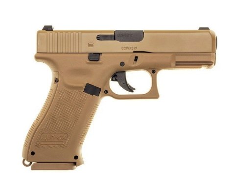 Pistolet wiatrówka Glock 19X 4,5 mm coyote BB CO2 Glock Pistolet wiatrówka Glock 19X 4,5 mm coyote BB CO2 Glock