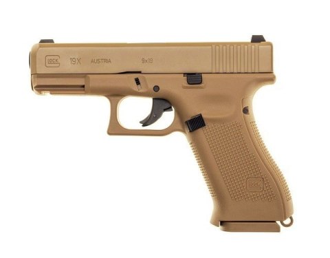 Pistolet wiatrówka Glock 19X 4,5 mm coyote BB CO2 Glock Pistolet wiatrówka Glock 19X 4,5 mm coyote BB CO2 Glock