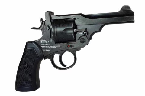Rewolwer WEBLEY MKVI .455 Police kal.5,5 mm Diabolo łuski 6-strzał. lufa 4" CO2 Battlefield Ekp do17J WEBLEY Rewolwer WEBLEY MKVI .455 Police kal.5,5 mm Diabolo łuski 6-strzał. lufa 4" CO2 Battlefield Ekp do17J WEBLEY