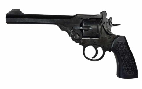 Rewolwer WEBLEY MKVI .455 Service kal.5,5 mm Diabolo łuski 6-strzał. lufa 6" CO2 Battlefield Ekp do17J WEBLEY Rewolwer WEBLEY MKVI .455 Service kal.5,5 mm Diabolo łuski 6-strzał. lufa 6" CO2 Battlefield Ekp do17J WEBLEY