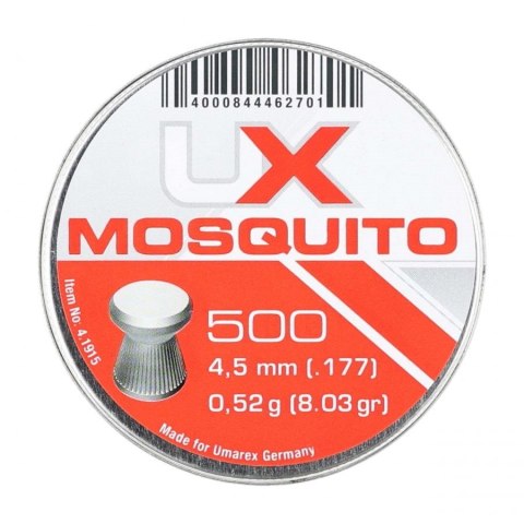 Śrut 4,5 mm UMAREX Mosquito płaski molet. 500szt UMAREX Śrut 4,5 mm UMAREX Mosquito płaski molet. 500szt UMAREX