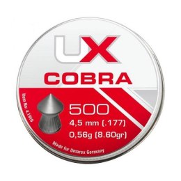 Śrut UMAREX Cobra szpic moletowany 4,5mm 500szt UMAREX
