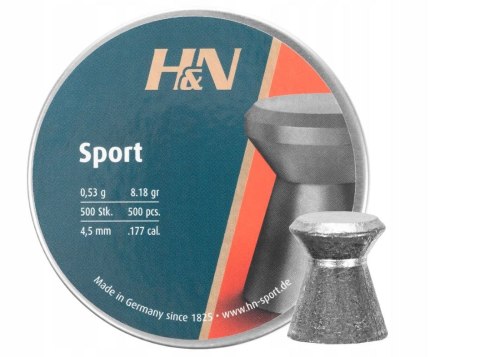 Śrut diabolo H&N Sport Glatt 4,5mm (051-026) 500szt Haendler&Natermann Śrut diabolo H&N Sport Glatt 4,5mm (051-026) 500szt Haendler&Natermann