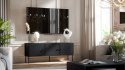 Szafka RTV 3D PALAZZO BIS 151x40x60 czarny mat Cama MEBLE