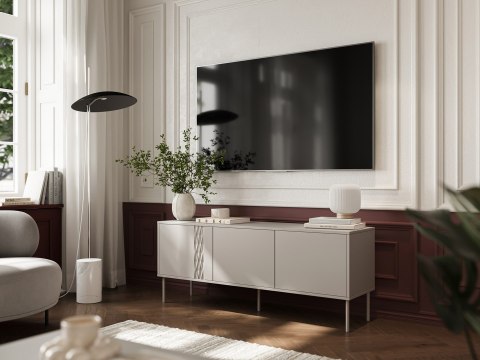 Szafka RTV 3D TRESSE 150x40x55 kaszmir mat Cama MEBLE Szafka RTV 3D TRESSE 150x40x55 kaszmir mat Cama MEBLE