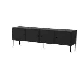 Szafka RTV 4D PALAZZO BIS 201x40x60 czarny mat Cama MEBLE